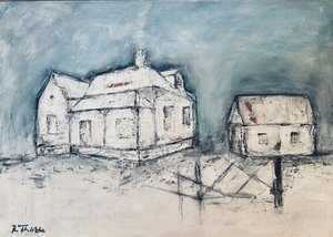 Casas rústicas de inverno de Robert Thirtle