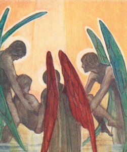 Ilustração para The Dream Of Gerontius do Cardeal Newman (cor litho)