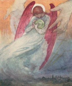 Ilustração para The Dream Of Gerontius do Cardeal Newman (cor litho)