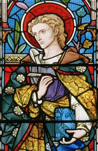 São João, detalhe de O Bom Pastor, 1863 (vitral)