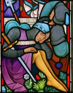 A ressurreição, detalhe, 1864 (vitral)