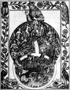 A Hierarquia da Igreja, de &39;Theatrum Chemicum Britannicum&39; por Elias Ashmole, 1652