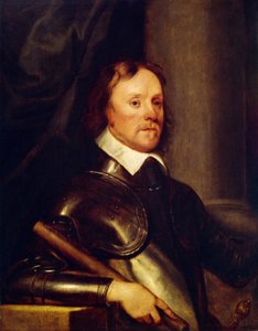 Retrato de Oliver Cromwell (1599-1658). Pintura de Robert Walker (1599-1658), óleo sobre madeira