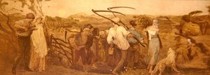 Harvest Moon, c.1883 (gravura colorida à mão sobre papel) de Robert Walker Macbeth