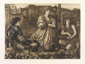 Le Chant d&39;Amour (gravura impressa em pergaminho) de Robert Walker Macbeth