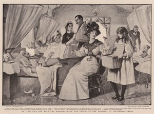Dia de São Patrício com os feridos da frente, no hospital de Pietermaritzburg