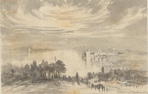 Paisagem - Cidade sobre uma baía de Robert Walter Weir