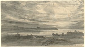 Paisagem com lago de Robert Walter Weir