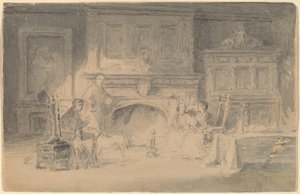 Estudo para "A Família Bailey" de Robert Walter Weir