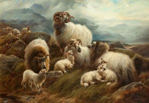 Ovelhas em uma paisagem, 1894
