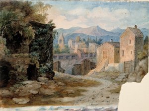 Cidade de montanha italiana de Robert Wilhelm Ekman