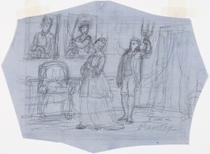 Sra. Ramsay. Ilustração para o poema A Visão do Viajante nas Histórias do Alferes Stål de Robert Wilhelm Ekman