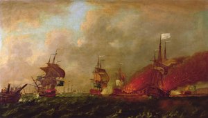 Lorde Howe e o conde d&39;Estaing de Rhode Island, 9 de agosto de 1778