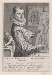 Retrato de Cornelis Cornelisz. de Haarlem de Robert Willemsz de Baudous