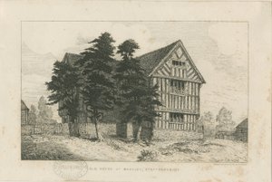 Madeley - Old House: gravura, nd [1804-1875] (estampado)