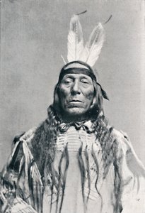 Vista de rosto inteiro de um índio sioux, 1912