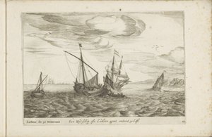 Navio ou isqueiro
Een Wyt-schip ofte Lichter groot omtrent 30 Last / Lichter de 30 Tonneaux (título sobre o objecto)
Diversas navires dont on se sert dans les Provinces Unies / Icones variarum navium Hollandicarum quarum usus maximè in aquis interioribus