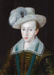 Retrato de Henrique, Príncipe de Gales (óleo sobre painel) de Robert the Elder (studio of) Peake