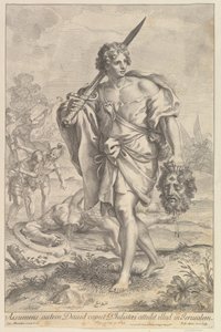 Davi com a Cabeça de Golias, 1680-1743. de Robert van Audenaerde
