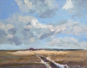 Last Of The Snow, 2019 (óleo sobre painel) de Roberta Murray