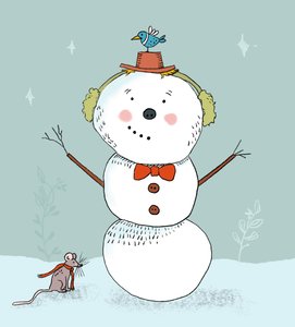 Boneco de neve estrelado, 2019 (digital) de Roberta Murray