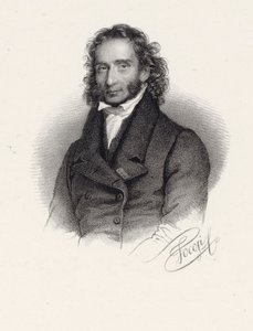 Retrato de Niccolò Paganini 1782-1840, 1830. de Roberto Focosi