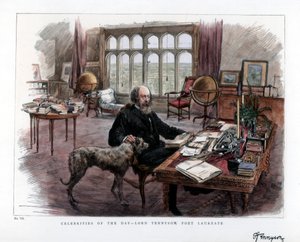 Alfred Lord Tennyson 1809-1892, poeta laureado, 1884. de Roberts