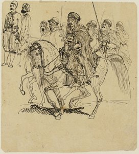 Cavaleiros Árabes de Rodolphe Bresdin