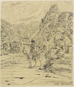 Batalha nas montanhas de Rodolphe Bresdin