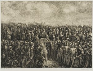 César e seus prisioneiros de Rodolphe Bresdin