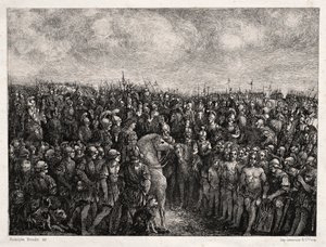 César e seus prisioneiros de Rodolphe Bresdin