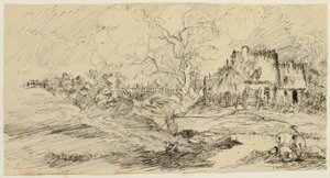 Paisagem rural de Rodolphe Bresdin