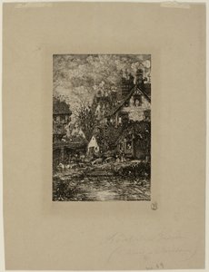 Entrando numa Aldeia, da Revue Fantaisiste de Rodolphe Bresdin