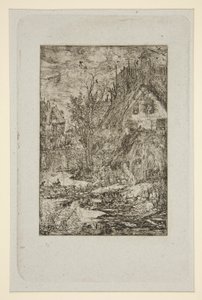 Entrree de Village (Cottages de colmo) de Rodolphe Bresdin