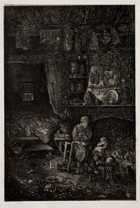 Flamengo Interior, 1856. de Rodolphe Bresdin