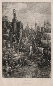 Meu sonho, 1883. de Rodolphe Bresdin