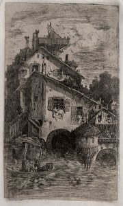 O Moinho, 1866. de Rodolphe Bresdin
