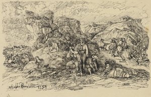 Os contrabandistas, 1858 de Rodolphe Bresdin