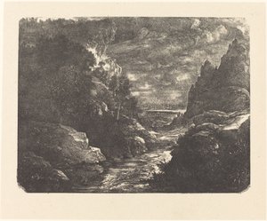 O córrego no desfiladeiro de Rodolphe Bresdin