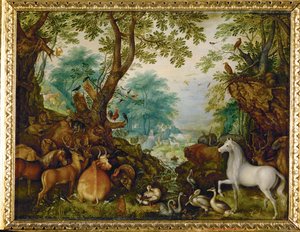 Orfeu entre os animais (pintura sobre cobre)