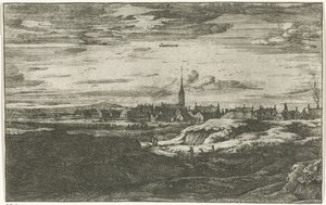 Vista de Zandvoort Santvoort (título no objeto) Cenas de aldeia no norte da Holanda (título da série)