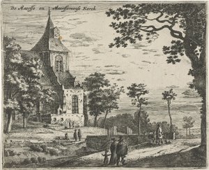 Igreja de Maarsseveen De Masse e Maarsseveense Kerck (título no objeto) Paisagens nas províncias da Holanda e Utrecht (título da série)