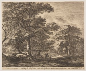 Prato 1, de Seis vistas no bosque de Haia (Verscheÿde Ghesichten) de Roelant Roghman