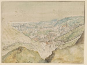 Perspectiva da cidade de Praga de Roelant Savery