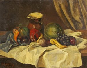Natureza Morta - Fruta com Jarra de Roger Eliot Fry