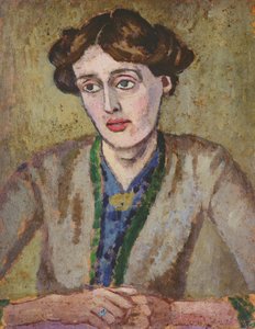 Virginia Woolf (1882-1941) (óleo a bordo)