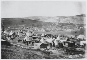 Acampamento da 4ª (A Luz das Rainhas) Dragoons de Roger Fenton