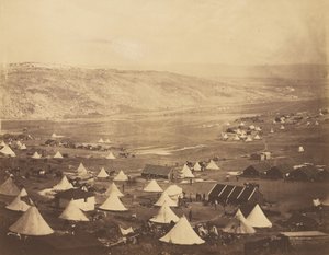 Campo de cavalaria, na direção de Kadikoi. de Roger Fenton
