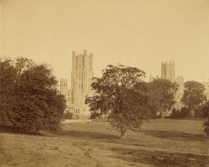 Catedral de Ely vista do parque de Roger Fenton