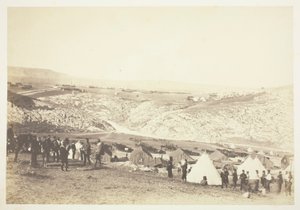 Acampamento de Artilharia a Cavalo, 1855. de Roger Fenton